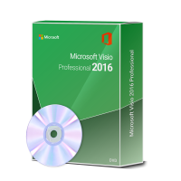 Microsoft Visio 2016 Professional 2 PC Full Version + DVD